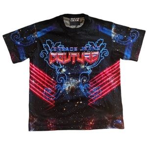 NWT Versace Jeans Couture Panel Galaxy Couture Graphic T-shirt XL